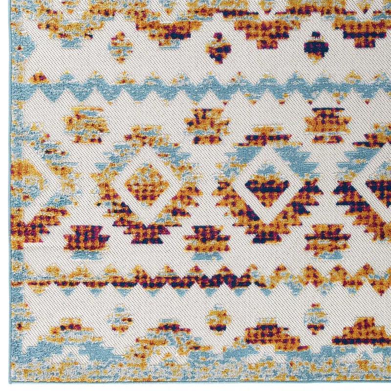 Modway Modway Reflect Contemporary Abstract Diamond Indoor and Outdoor Area Rug