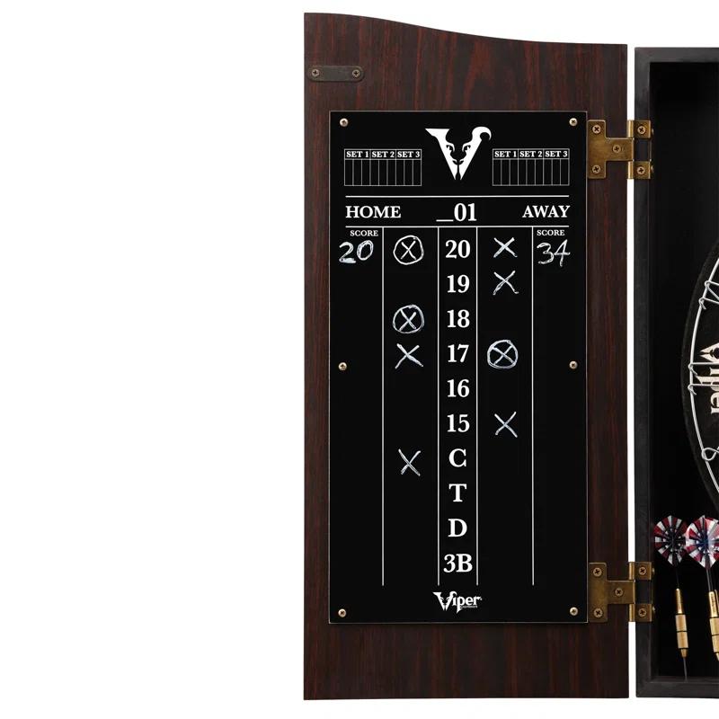 Viper Viper Vault Shot King Sisal Bristle Dartboard and Cabinet Set