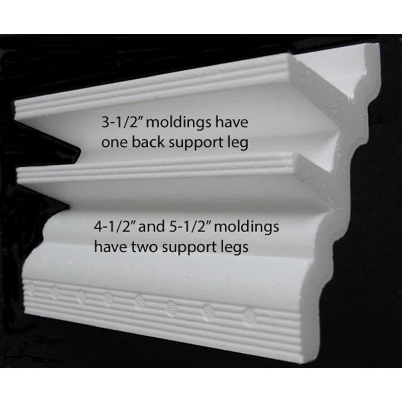 4.5'' H x 95.5'' W x 3'' D Plastic Crown (Set of 11)