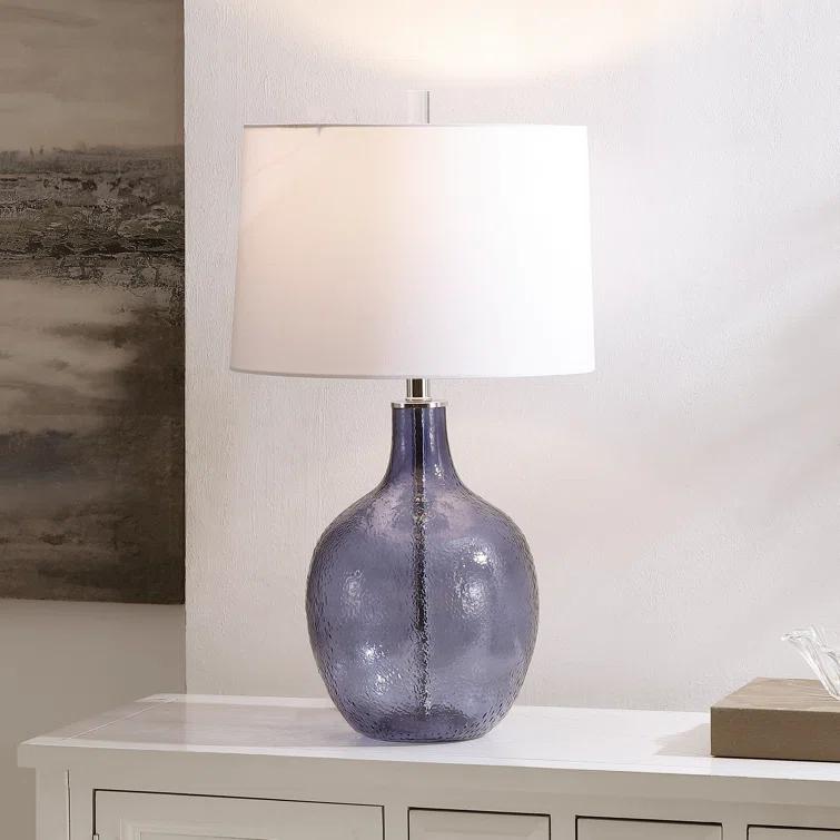 Ebern Designs Glass Table Lamp