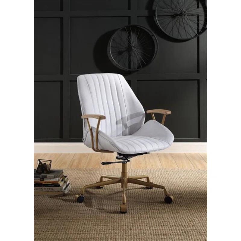 ChocoPlanet Upholstered Office Chair With Adjustable Seat Height for Living Room