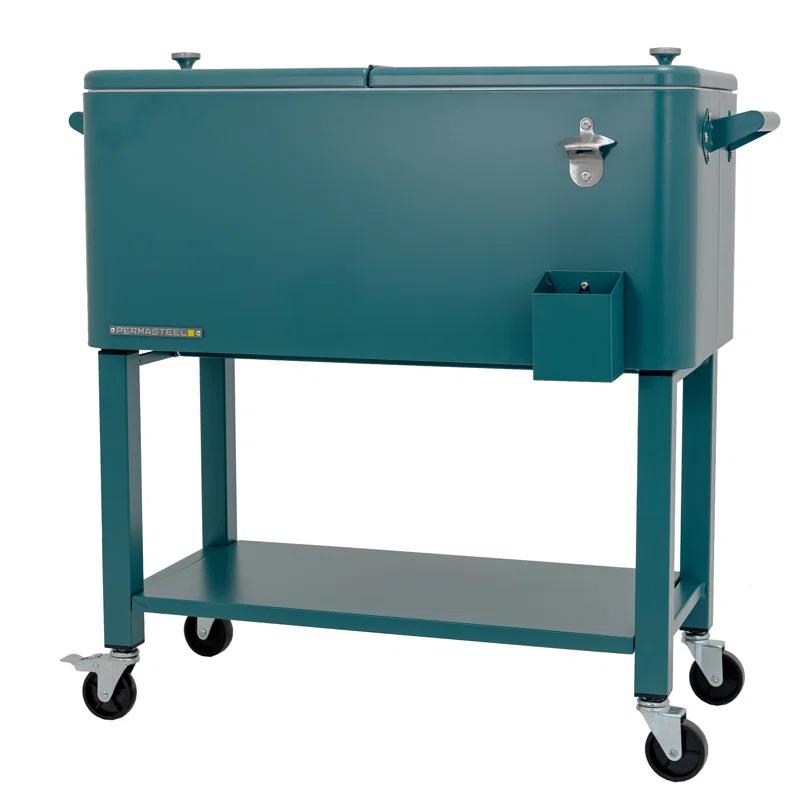 Permasteel 80-Qt Outdoor Patio Cooler with Removable Basin
