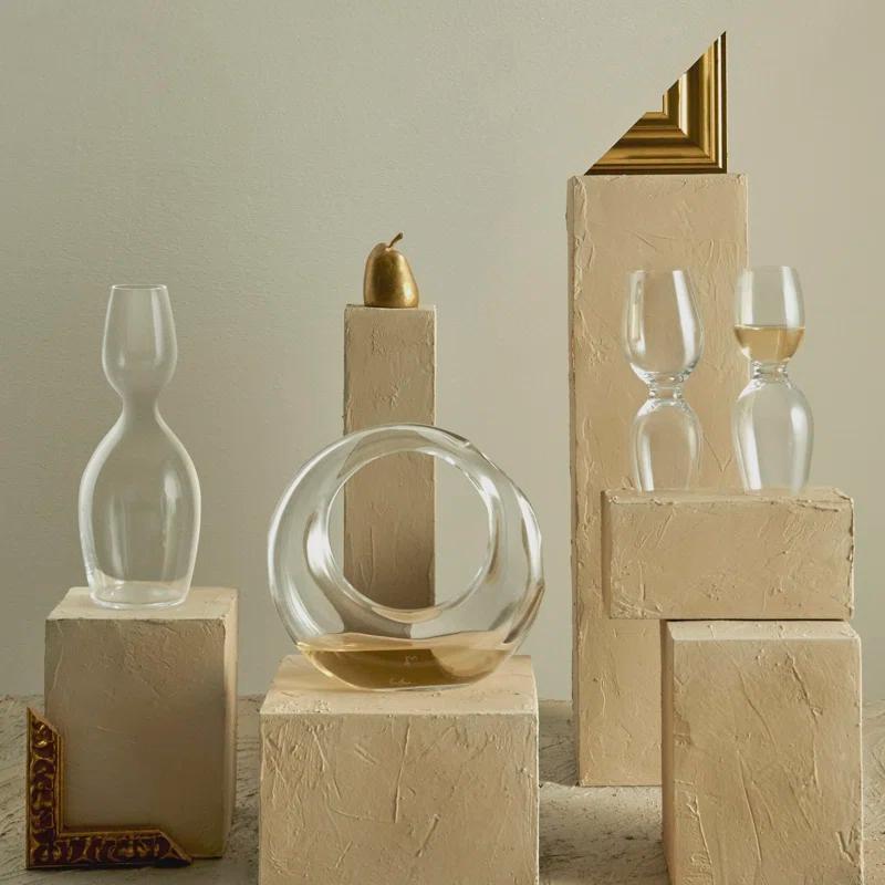 Nude Lead-Free Crystal White Wine Glass Set of 2