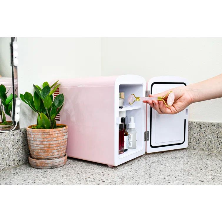 Frigidaire Retro Mini Fridge Cooler, Holds Up to 9 Cans, Portable Fridge for Car, Office, Bedroom, Dorm Room