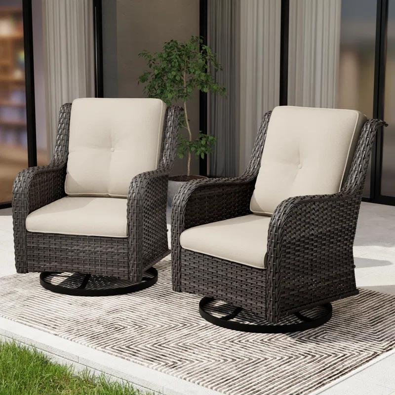 Outdoor Dining Armchair with Cushion