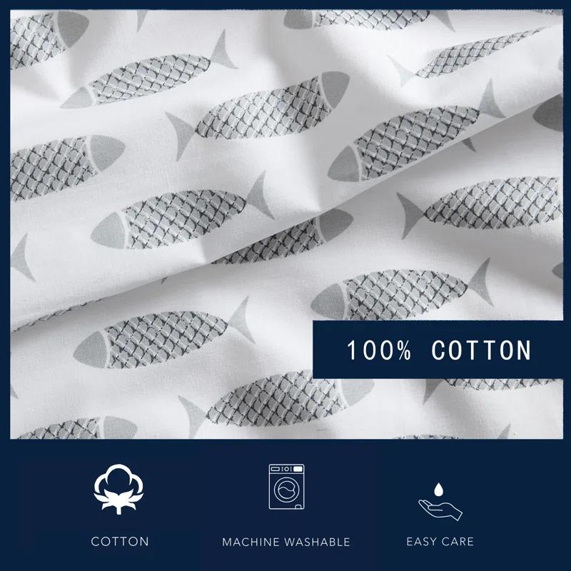 Nautica Nautica Printed Cotton Percale Sheet Sets
