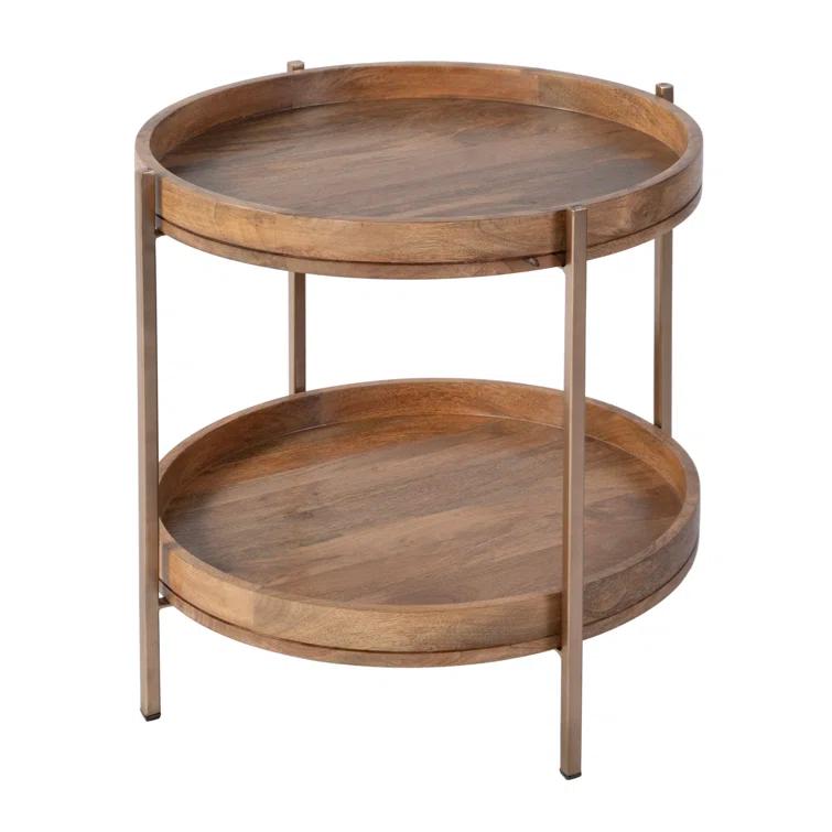 Butler Specialty Damirra Wood And Metal Accent Table In Brown