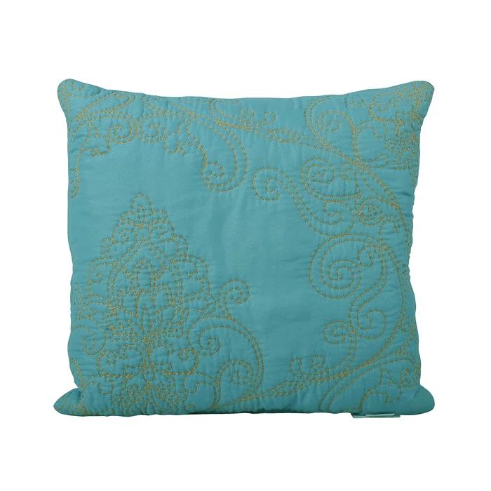 Home Soft Things 4 Piece Damask Embroidery Bedspread Set