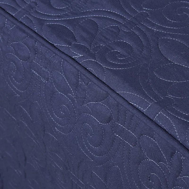 Madison Park Quebec 3 Piece Split Corner Pleated Quilted Bedspread