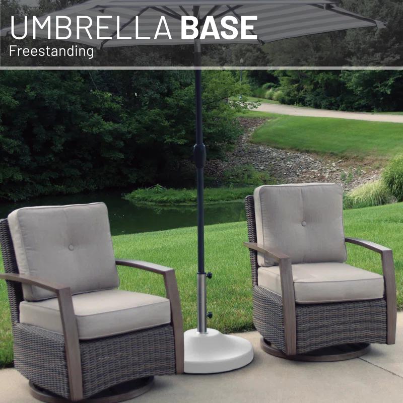 US Weight Fillable 120lb Capacity Free Standing Patio Umbrella Base