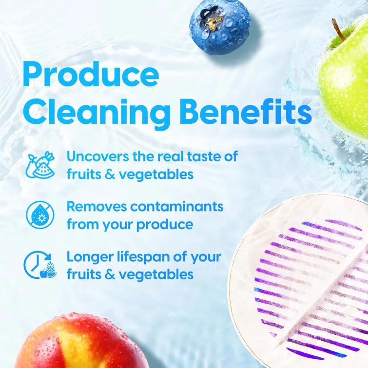 AquaPure AquaPure - Fruit and Vegetable Washing Machine, USB-Rechargeable Produce Purifier 3.94 x 1.97 in