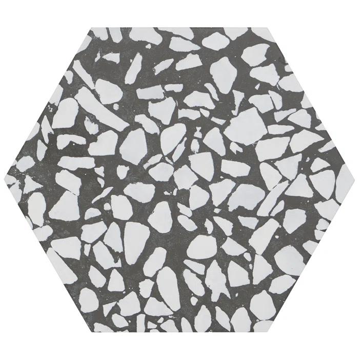 Jurassic Hex 9" Terrazzo Look Porcelain Floor & Wall Tile (8.07 Sq. Ft. / Case)