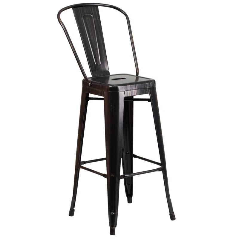 Flash Furniture Metal Outdoor Stool