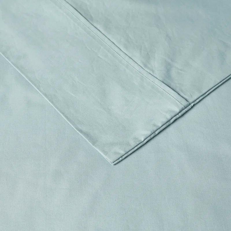 Madison Park Peached Percale 200 Thread Count Relaxed Cotton Percale Sheet Set