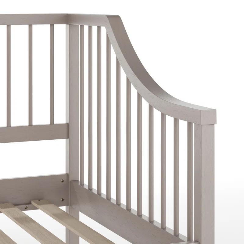 Martha Stewart Martha Stewart Neely Wooden Platform Daybed With Spindles And Wood Slat Foundation
