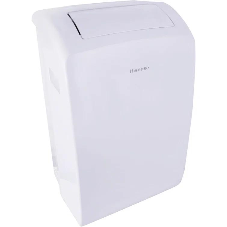 HiSense Hisense 8,000 BTU Smart Portable Air Conditioner with Wi-fi Controls, Dehumidifier and Remote, AC for Apartment, Bedroom, Medium Rooms up to 350 Square Feet in White
