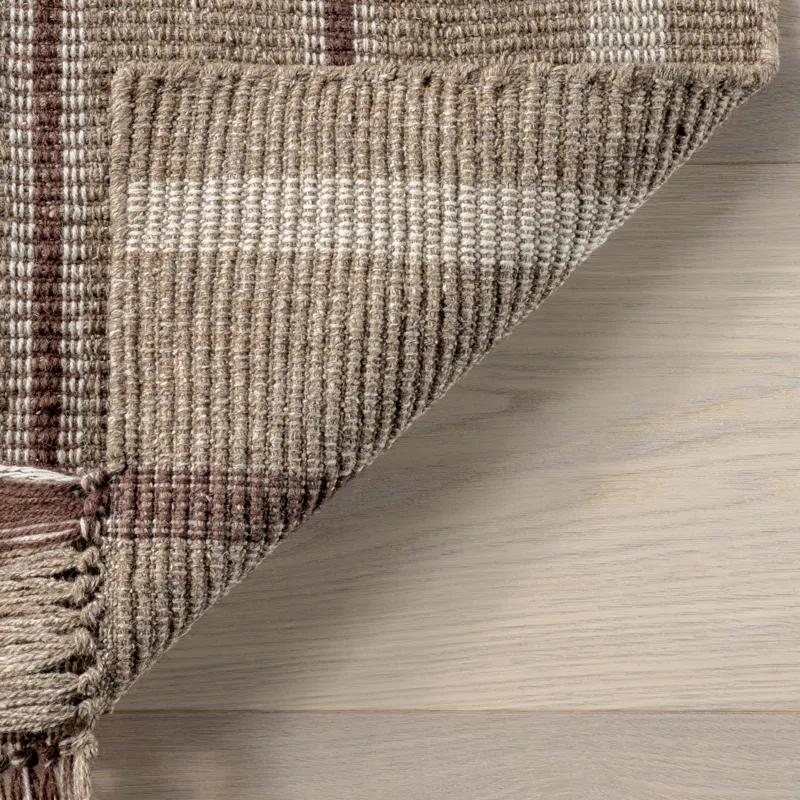 Gracie Oaks Toluca Striped Wool Area Rug