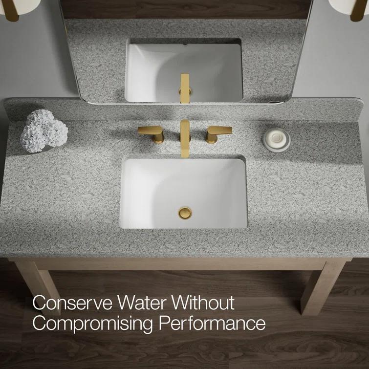 Kohler ® Hint ® Widespread Brushed Moderne Brass Bathroom Sink Faucet