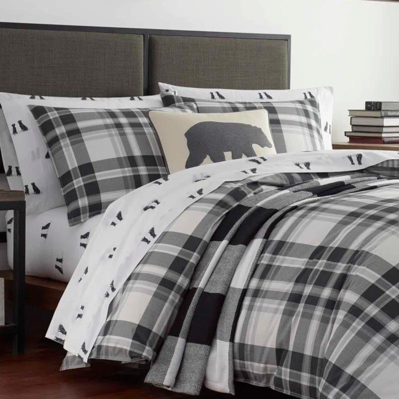 Eddie Bauer Coal Creek Plaid Cotton Comforter Set
