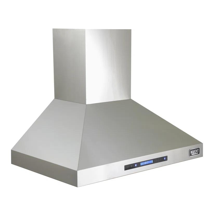 Kucht Kucht 36" Stainless Steel 900 CFM Wall Range Hood with Baffle Filter