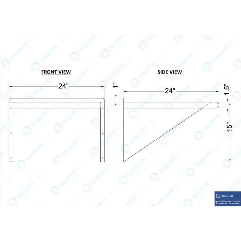 Amgood Utility Metal Wall Shelf. & Reviews | Wayfair