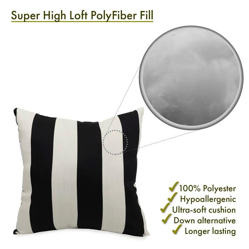 Majestic Home Goods Indoor/Outdoor Reversible Throw Pillow