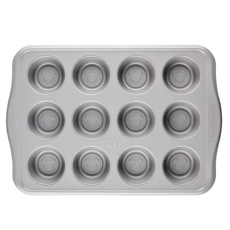 Farberware Farberware Disney Bake With Mickey Mouse Nonstick Muffin Pan / Cupcake Pan, 12 Cup, Red