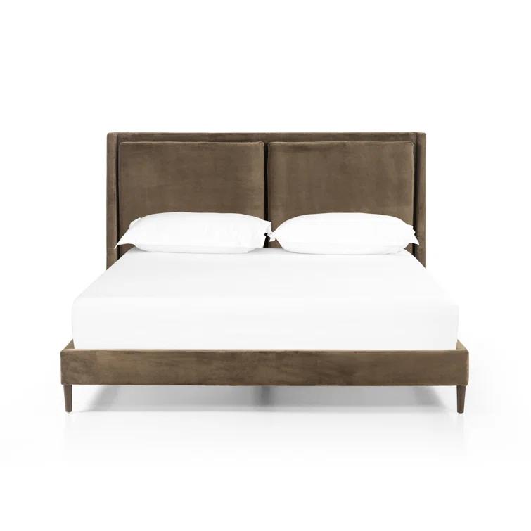 Rexford Platform Bed - Cream / King