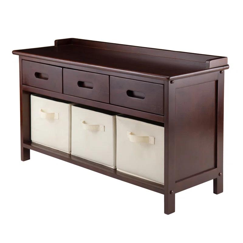 Winsome Fabric Storage Bench