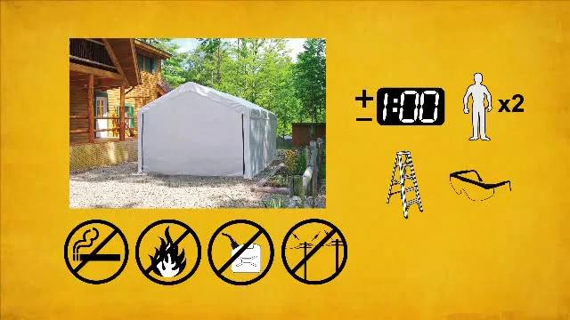 ShelterLogic MaxAP ShelterLogic Black Fabric Screen for Canopy