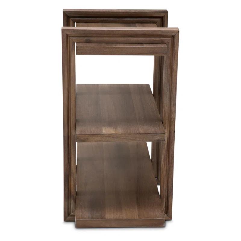 Michael Amini / Kathy Ireland Home Designs Hudson Ferry Solid Wood End Table