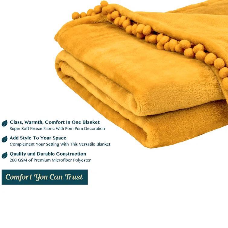 Pavilia Hand Woven Throw Blanket