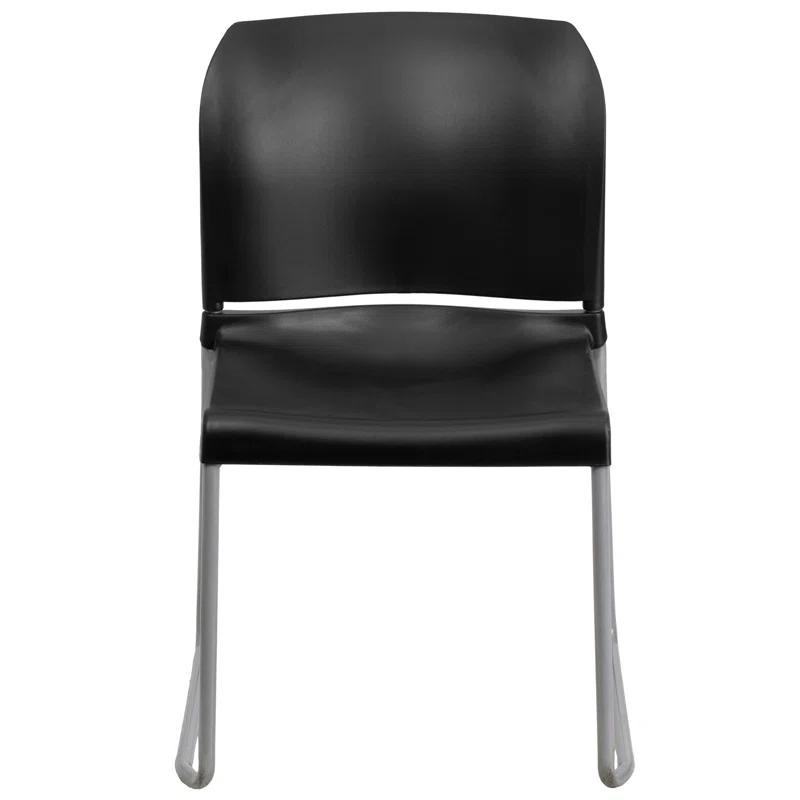 Flash Furniture Brielle Contoured Sled Base Stackable Waiting Room Chairs (Set of 5)
