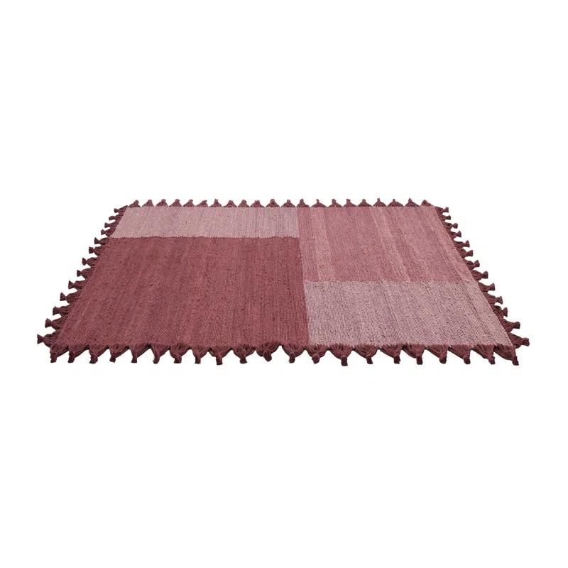 LOOMY Merlot Jute Hand Woven Rug