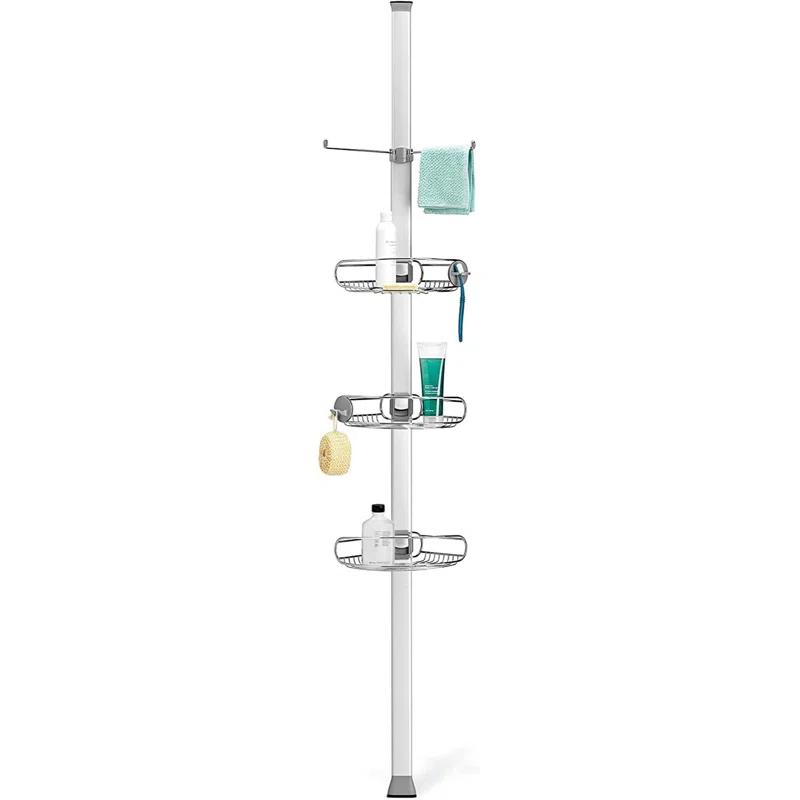 simplehuman Simplehuman Tension Pole Stainless Steel and Anodized Aluminum Shower Caddy