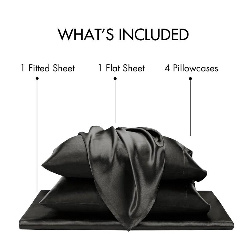Madison Park Essentials Satin Luxury Sheet Set