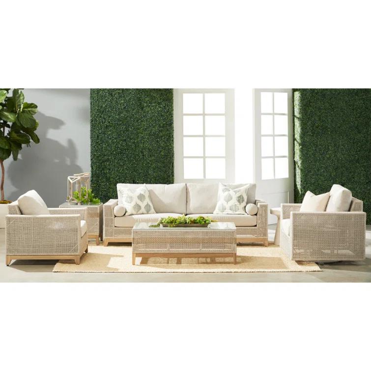 Risy Indoor/Outdoor Round Side Table - Ivory