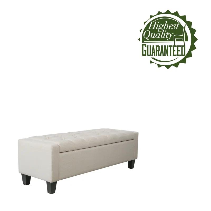Porthos Home Porthos Home Wren Fabric Button Tufted Storage Bench