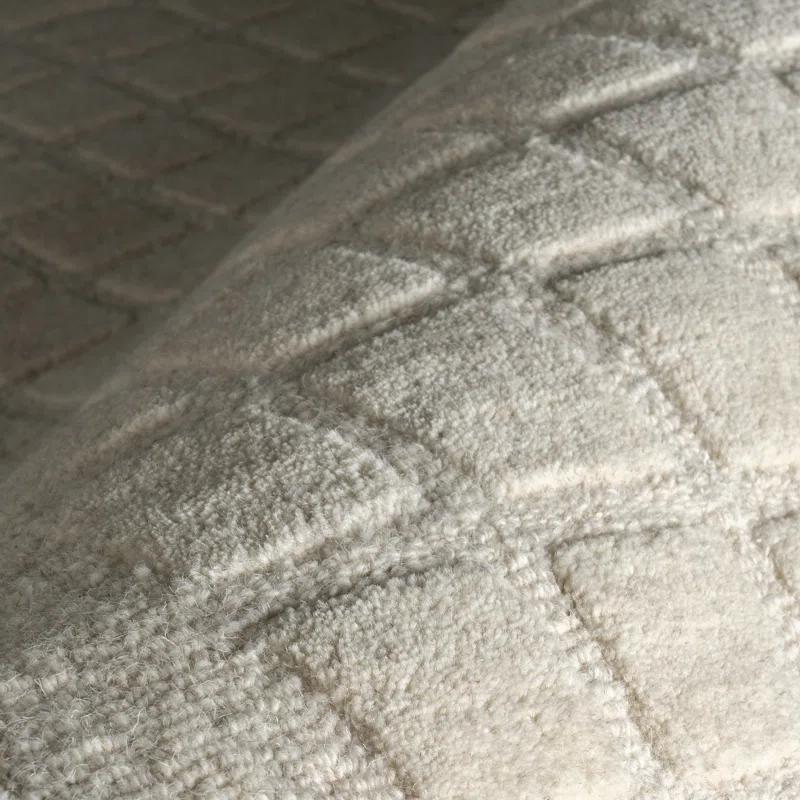 Latitude Run® Fritz Checkered Wool Area Rug