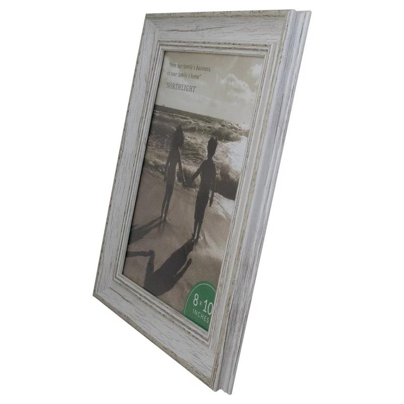 White Distressed Vintage Picture Frame Tabletop Decor