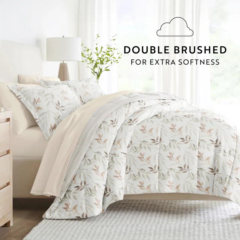 IEnjoy Home 7-Piece Bedding Bundle - Pattern Comforter and Sheet Set