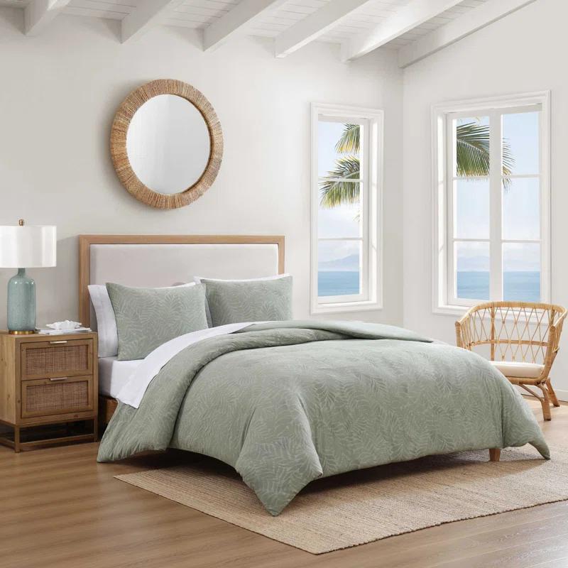 Tommy Bahama Home Tommy Bahama Harbor Palm Cotton Green Comforter Set