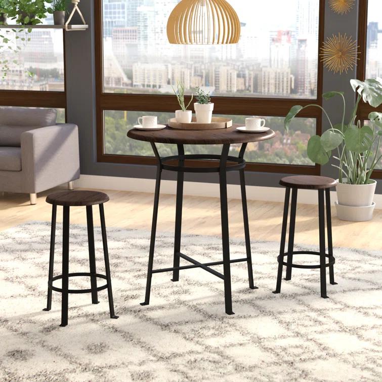 Ebern Designs Grandview 2 - Person Solid Wood Top Four Leg Dining Set