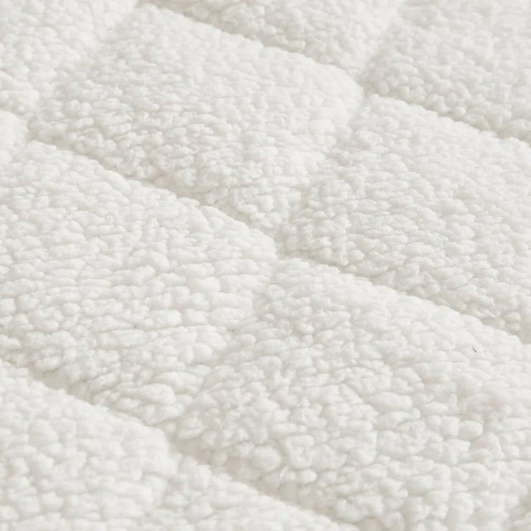 Woolrich Woolrich Electric Heated Sherpa White Mattress Pad Twin XL