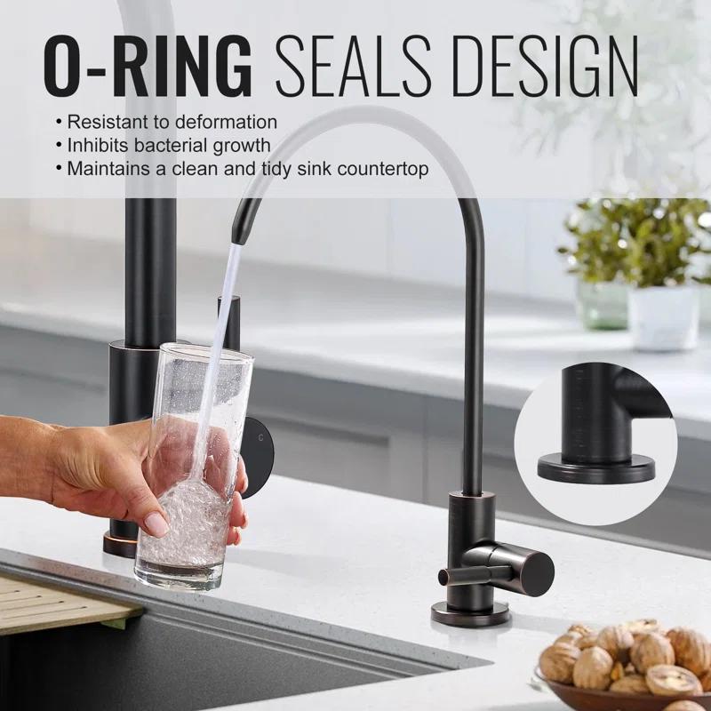 ARCORA ARCORA Stainless Steel Pull-Down Kitchen Faucet and Water Filter Faucet Combo AR7100301RB-L