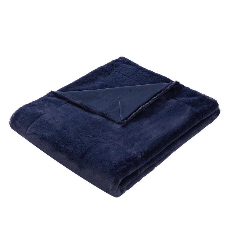 Vince Camuto Vince Camuto Faux Rabbit Fur Gift Boxed Throw