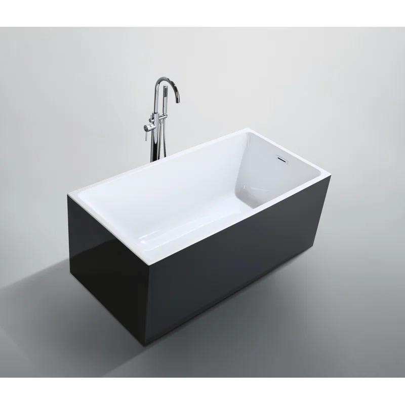 Bellaterra Home BA6813BL Toulouse 59.1'' x 29.5'' Freestanding Soaking Acrylic Bathtub