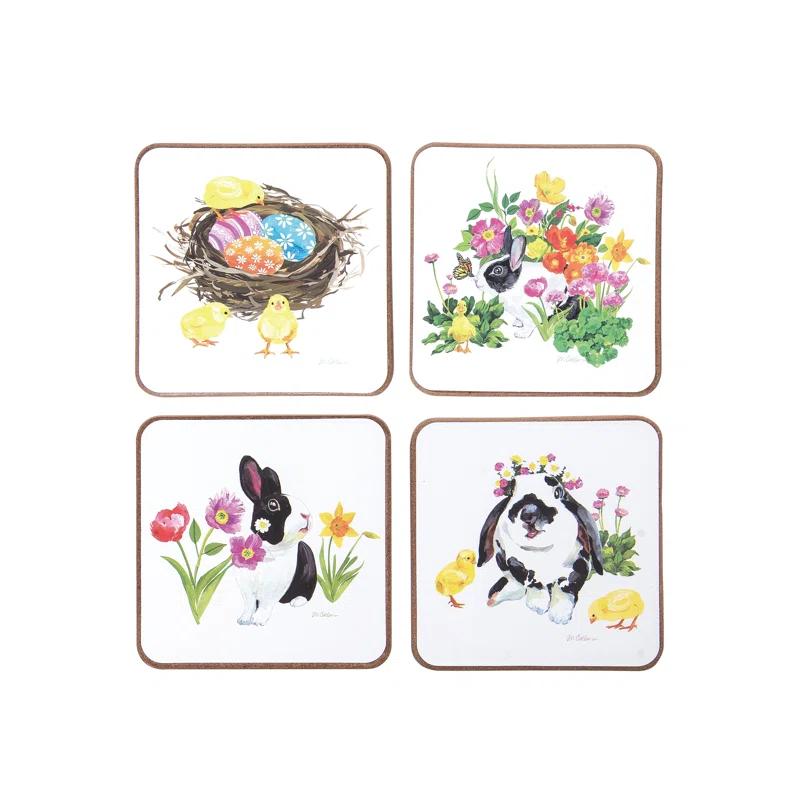 The Holiday Aisle® Easter Garden Coasters Set Of 4