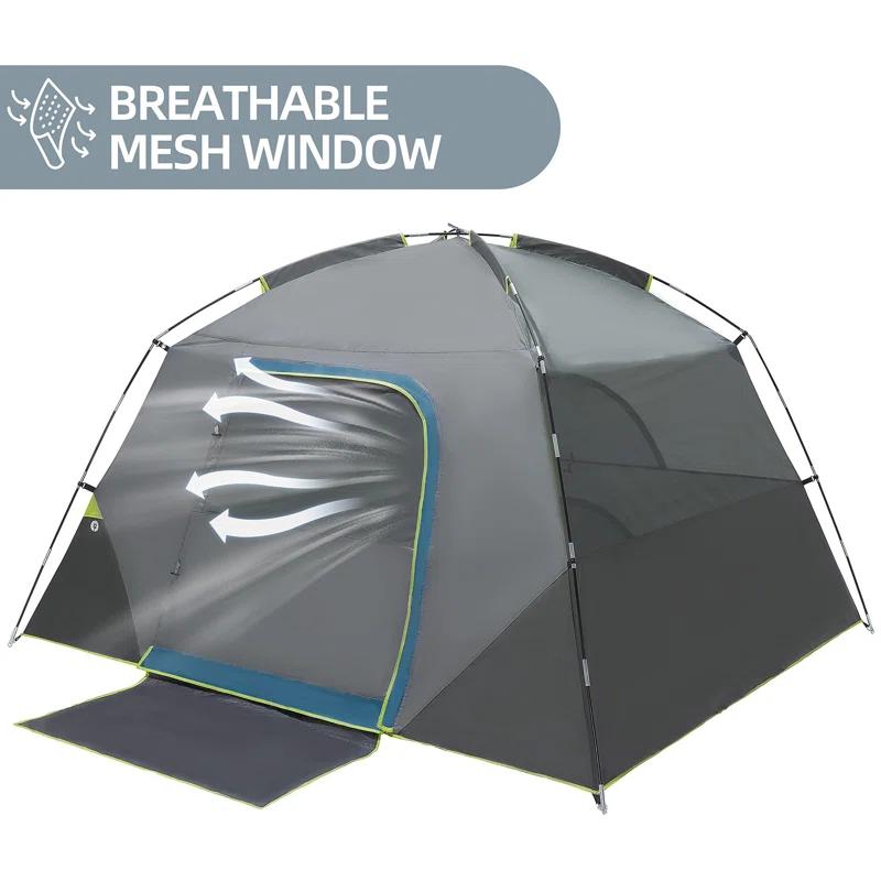NATIONAL WINDOW Camping Tent 4/8 Person Waterproof Quick Set Up Folding Outdoor Backpacking Tent 4 Person Family Hiking