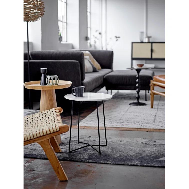 Rowena Interiors Alexander Hammered Metal Side Table
